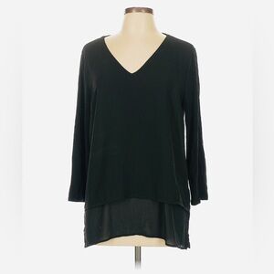 Michael KORS   Gorgeous  Elegant  XL  Black V-Neck Women's Top